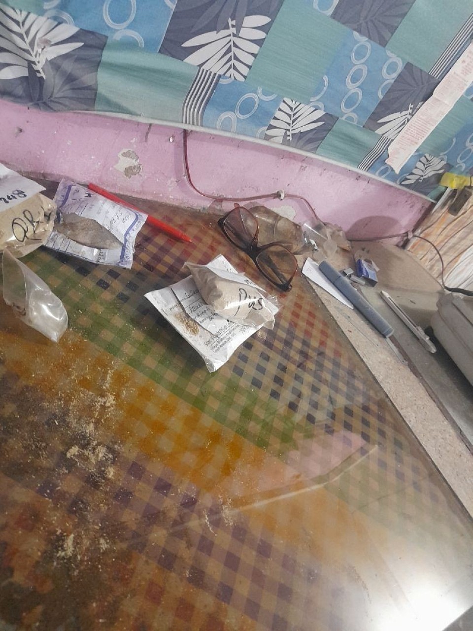 Rice shellers sealed samples ready to tests